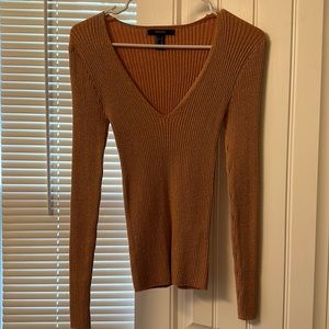 Coral ribbed sweater size M